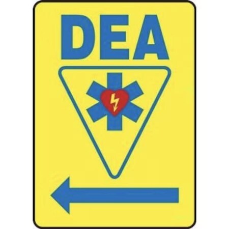 Accuform SAFETY SIGN AED  AUTOMATED EXTERNAL FRMFSD404XP FRMFSD404XP